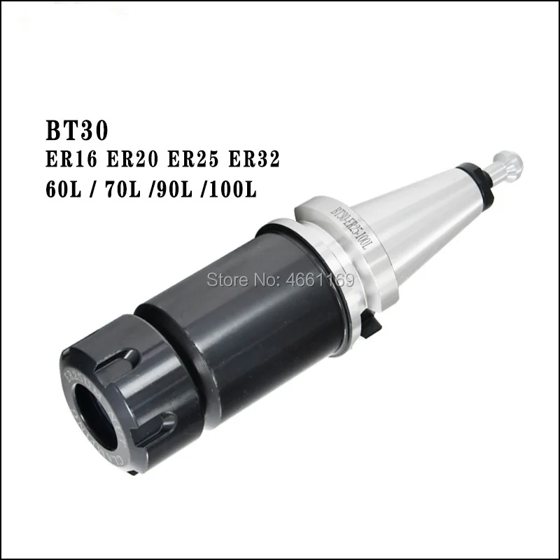 

Хвостовик ножа precision 0,002 BT30 er16 er20 er25 er32 60L 70L 90L 100L, хвостовик ножа для станка с ЧПУ, держатель шпинделя инструмента