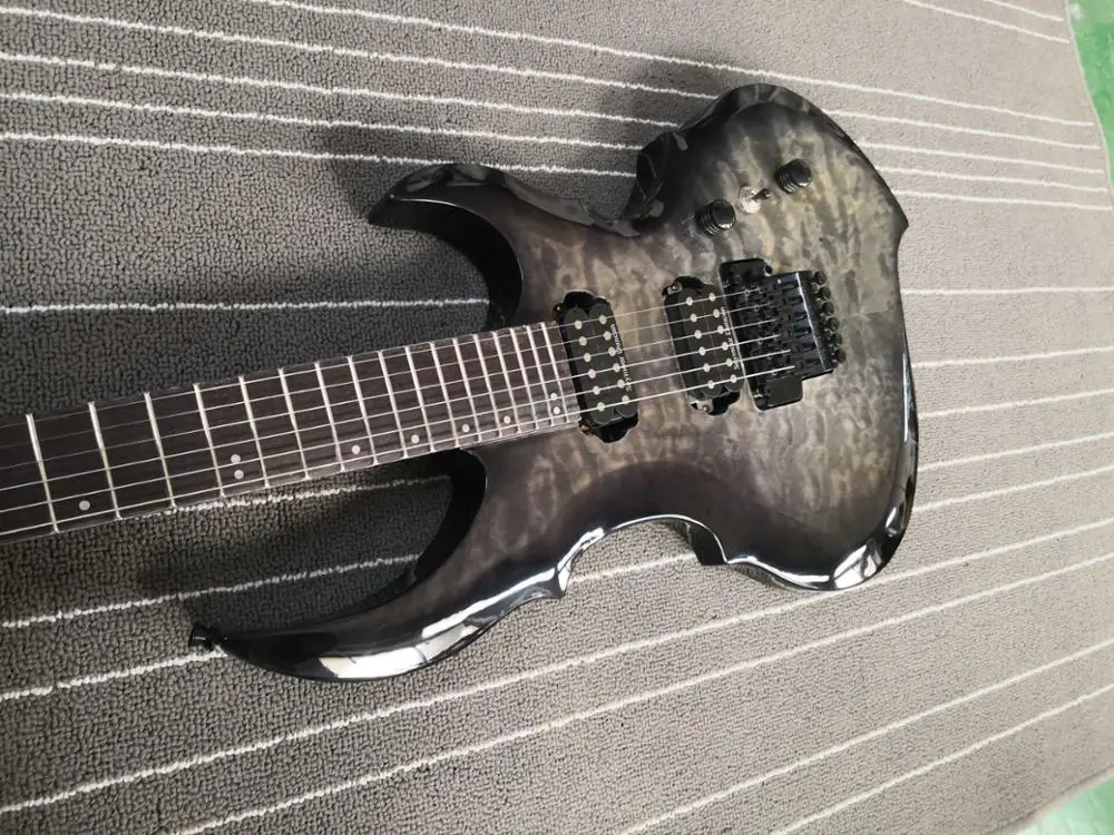 На заказ FRX CTM SEE THRU BLACK SUNBURST электрогитара, на заказ