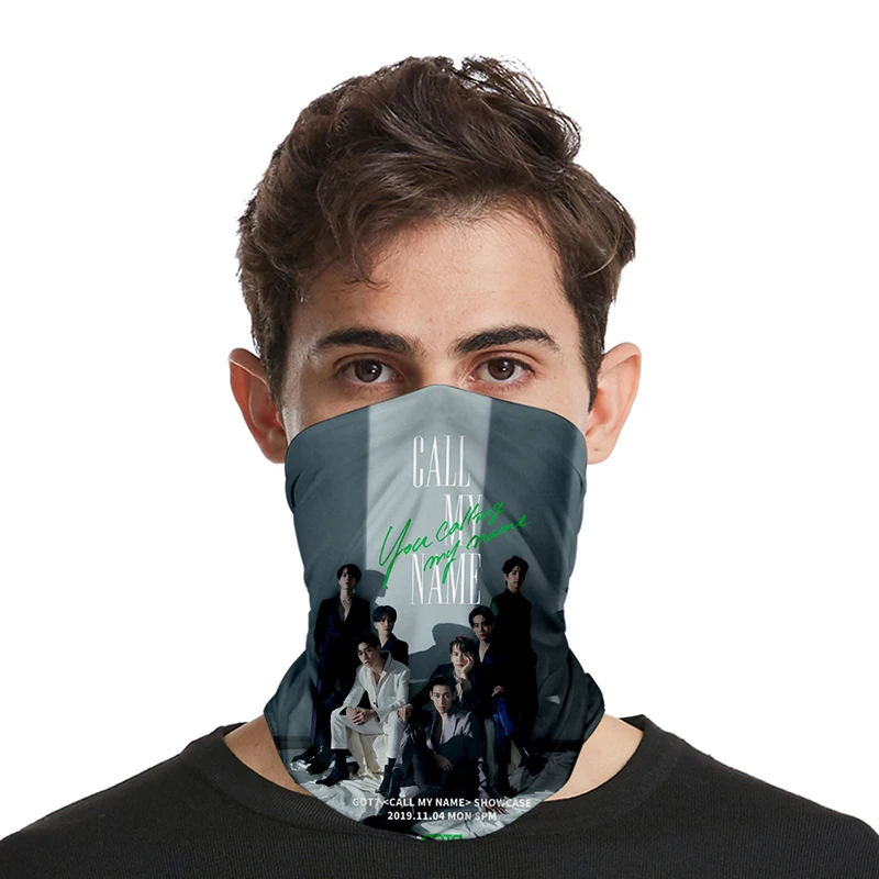 

Fashion Kpop Got7 Hip Hop Style 3D Seamless Face Mask Motorbike Headwear Magic Scarf Outdoor Cycling Fishing Ski Hiking Bandanas
