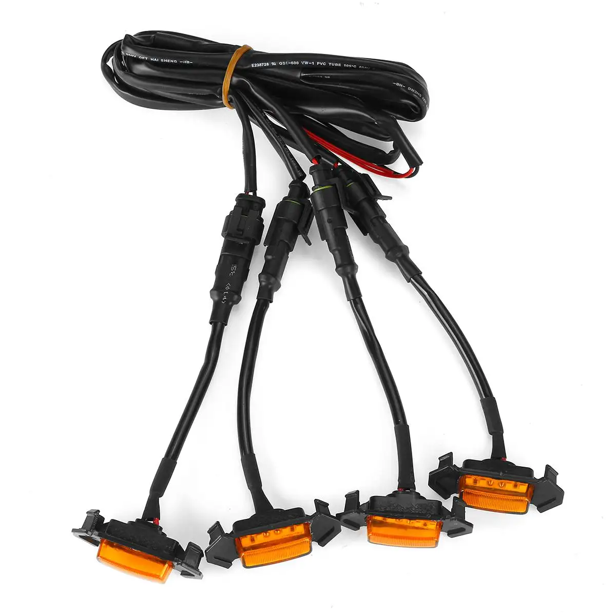 

4pcs/set Car LED Grille Amber White Lights Kit Front Grill Lighting Kit For Toyota Tacoma TRD 2016-2019