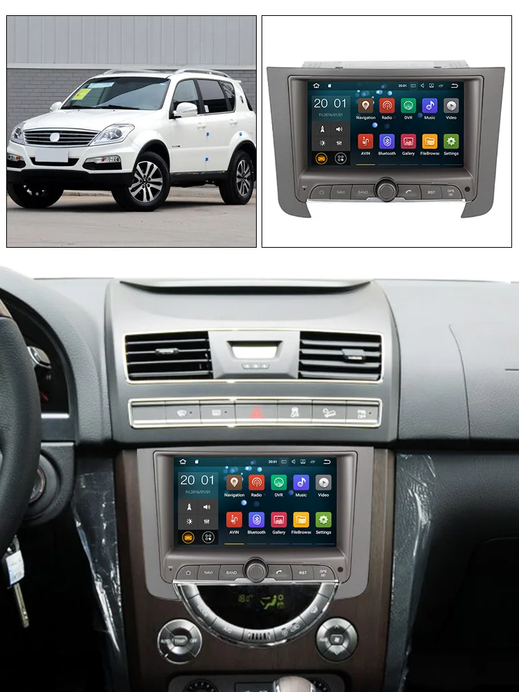 8 ядерный Android 9,0 4+ 32G Автомобильный Радио dvd мультимедийный плеер для SsangYong REXTON 2012 2013 gps-навигация с RDS Wifi BT