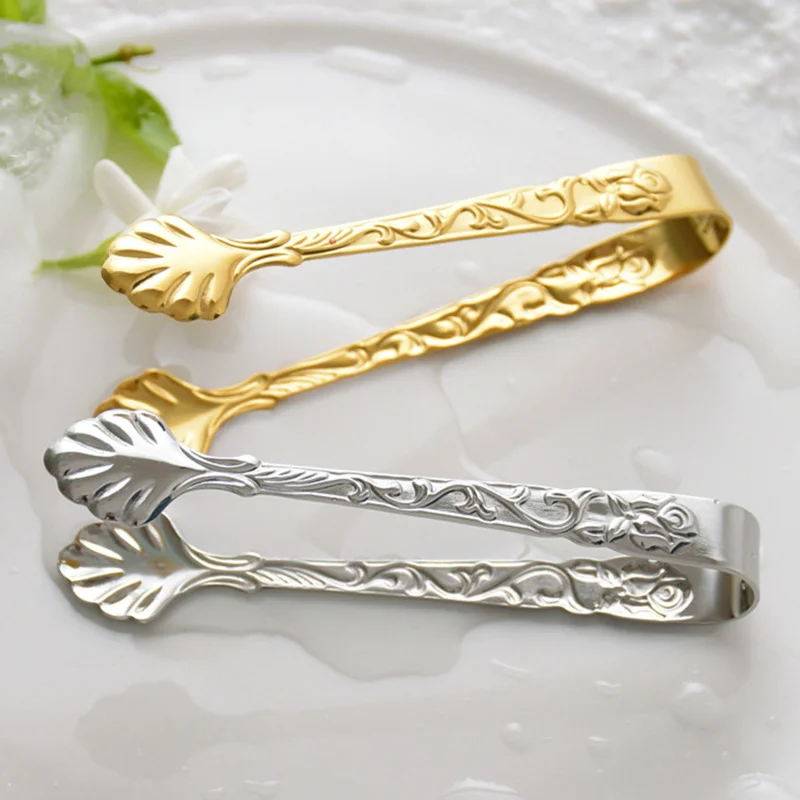 

1 PCS Coffee Sugar Clip Stainless Steel Tweezer Mini Clamp Tong Clips Coffee Ice Cube Little Tea Clips Kitchen Bar Tool Supply