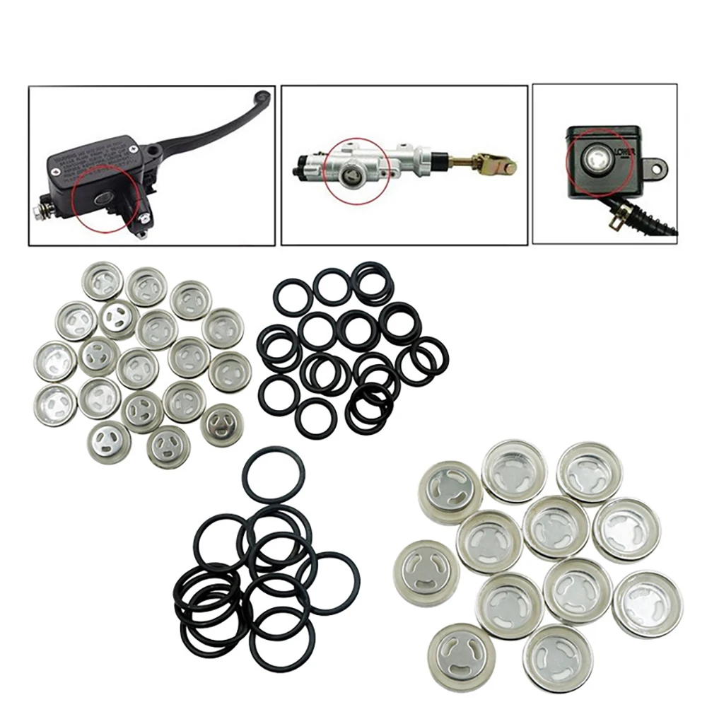 

4 Sets Sight Glass and Gasket 12mm /18mm For Honda Brake Part Master Scooter Motorcycle Bike Reservoir Cylinder Dirt F9Z4