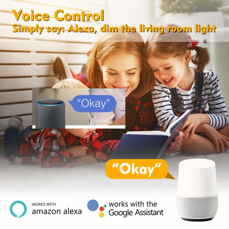 Tuya Smart Spotlight GU10 Wifi Colour Bulb RGBW Spot Light Dimmable Work With Alexa Google Life Ewelink Yandex Alice | Электроника