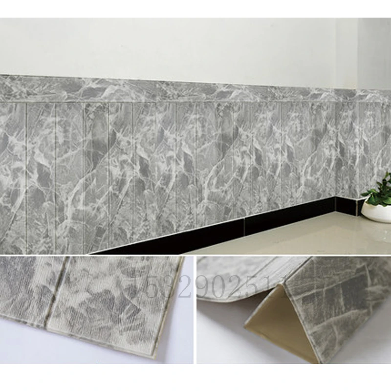 

3D древесины стеновые Стикеры s DIY Декор самоклеящаяся Водонепроницаемый ПВХ обои для детской комнаты Спальня 3D стены Стикеры 10 шт./компл.