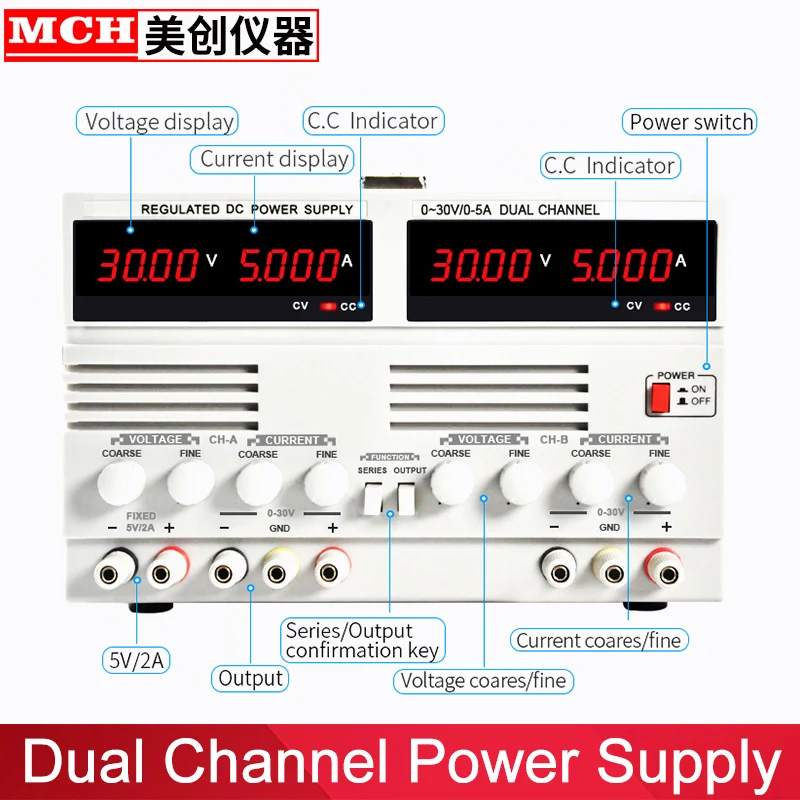 Adjustable dual switch power supply DC desk with 16 USB charging interfaces 30V 60V 2A 3A 5A 10A | Обустройство дома