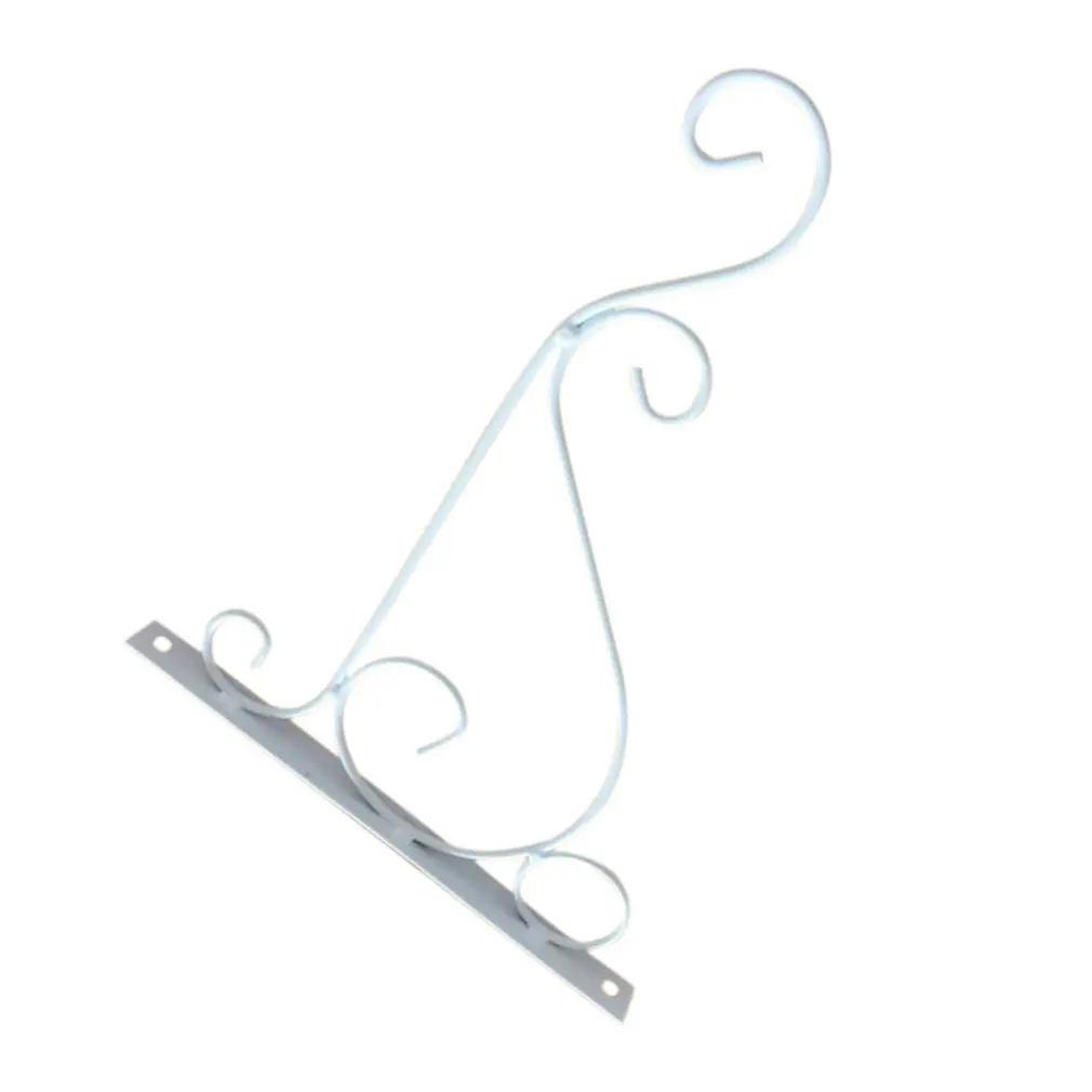 Bold Wrought Iron Flower Stand Wall Hanging Brackets Hooks Frame Hook Basket Bracket Pot | Дом и сад