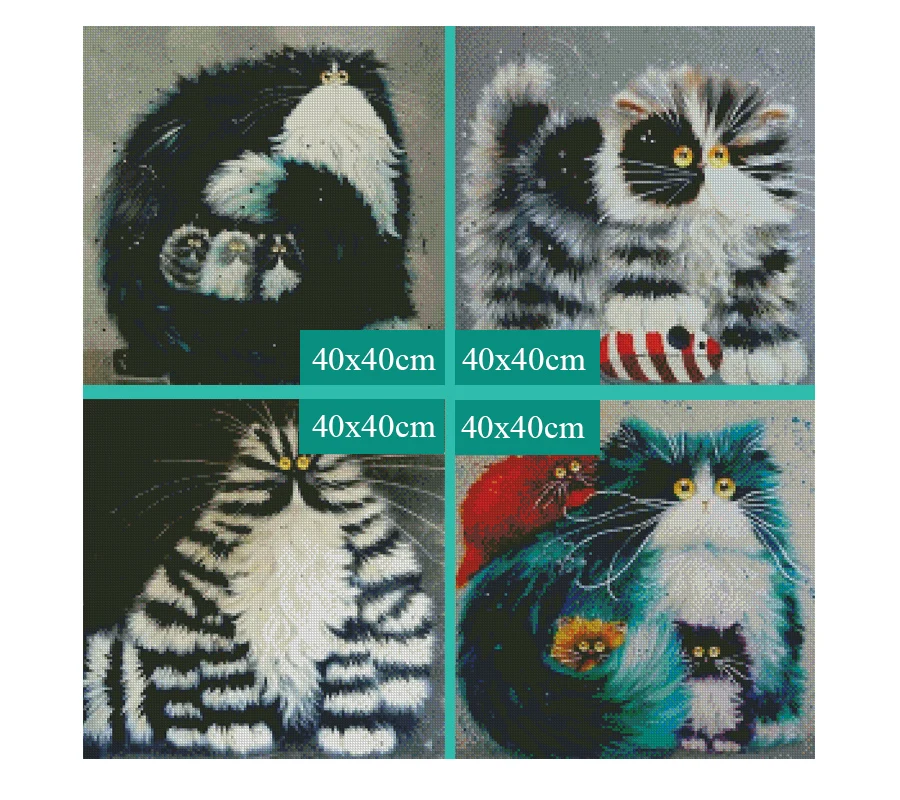 5D алмазная живопись полная картина мультяшный Кот Алмазная мозаика распродажа