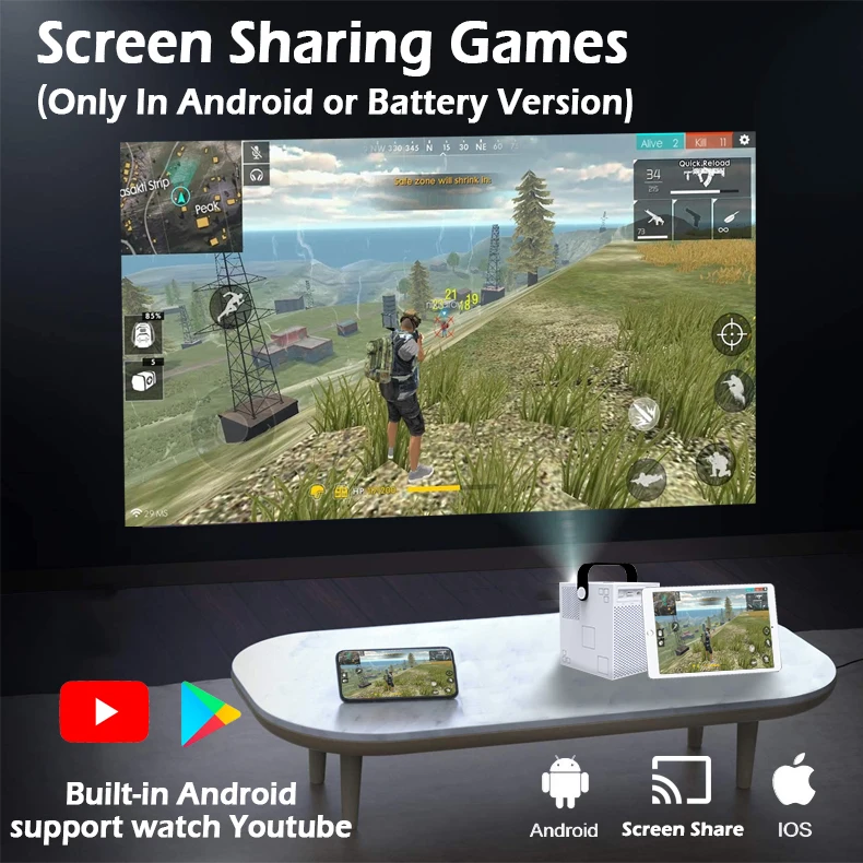 

[Interactive Touch] WEJOY Y2 Touch 4K Projector Mini FHD Android TV WIFI 2G+16G Home Smart Projector Phone 1080P Game video