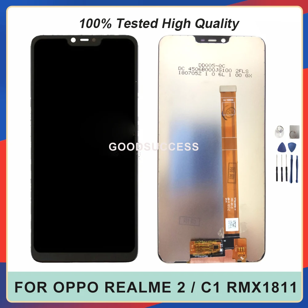 

100% Tested 6.2" For Oppo Realme 2 / C1 RMX1811 / R15 Neo LCD Display Touch Screen Digitizer Glass Sensor Assembly
