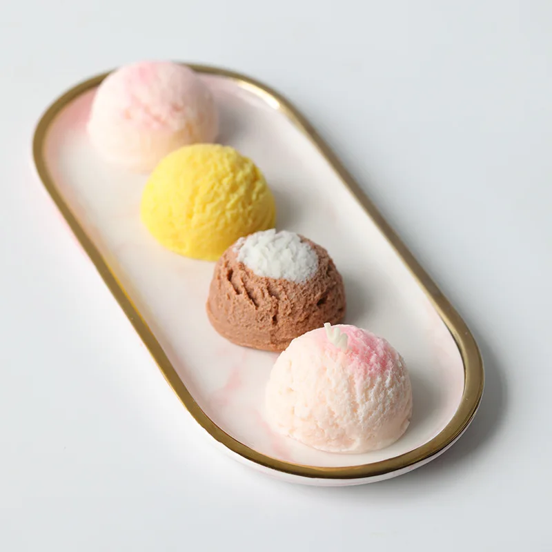 Силиконовая форма в виде свечи для мороженого ручной работы из рассеянного камня