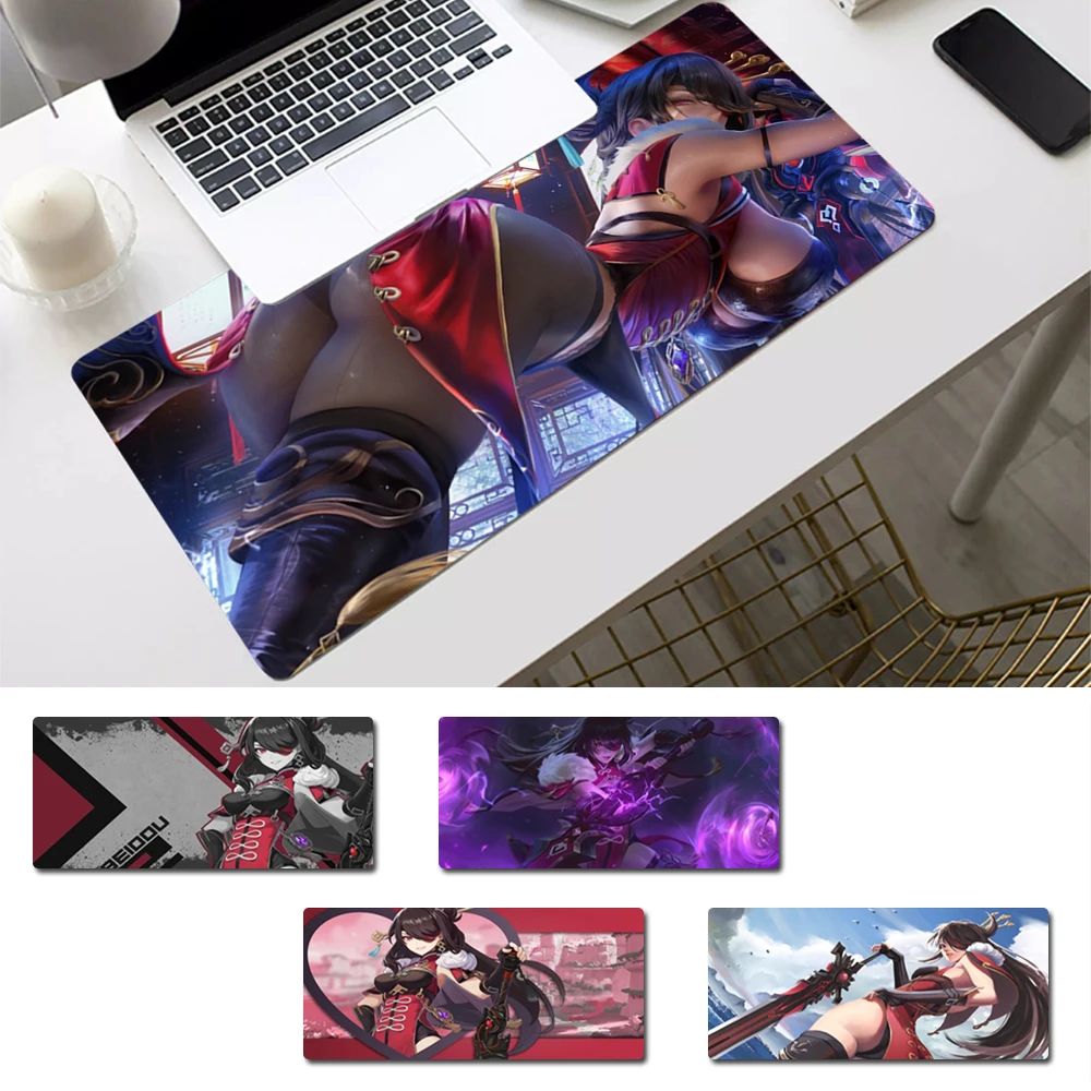 

Big Promotions Genshin Impact Beidou Mouse Pad Gamer Keyboard Maus Pad Desk Mouse Mat Game Accessories For Overwatch