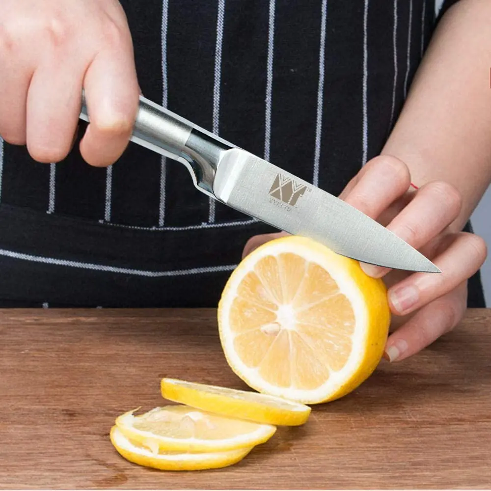 

6PCS Kitchen Knife Set Professional Chef Knives Set Kitchen Slicing Bread Santoku Utility Paring Knives Tool Japanese Style Set