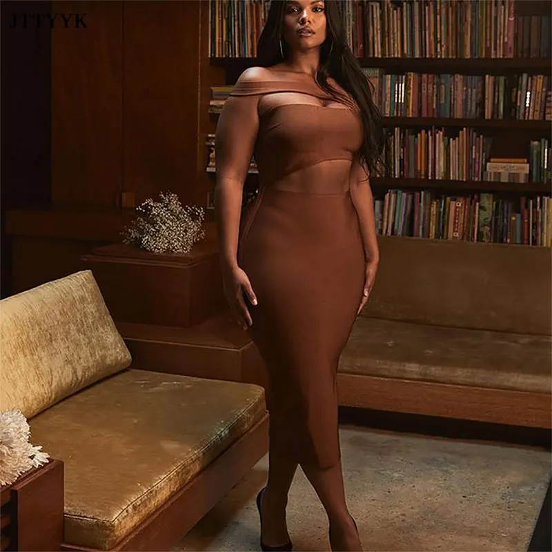 

Summer Fashion Womens Irregular Breast-wrapped Dress Female Slim Bandage Wrapped Hip Dress Solid Color Sexy Party Dresses Women