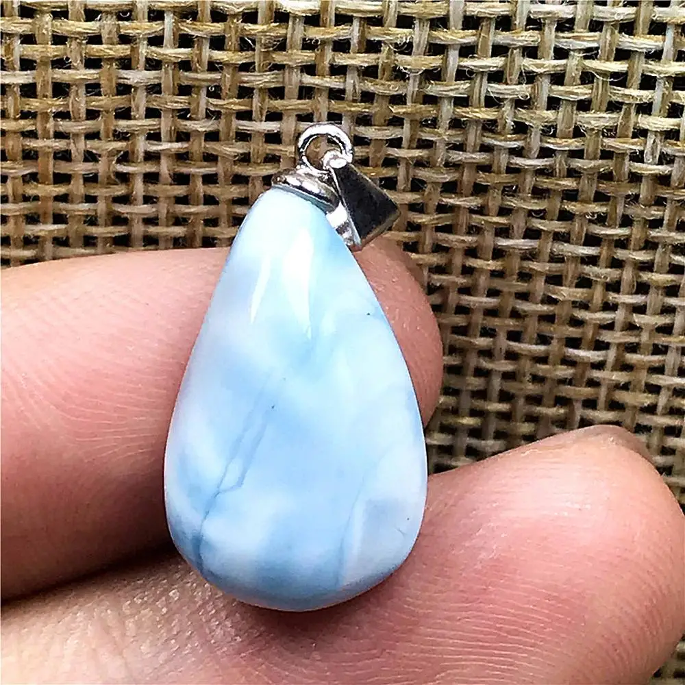 Подвеска Larimar из натурального голубого камня ювелирное украшение для женщин и