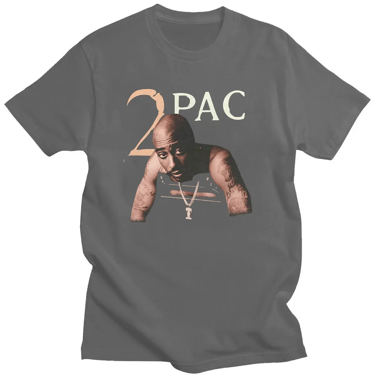

Tupac 2pac Hip-pop Clothing O- Neck Ulzzang Streetwear Fashion T-shirts Harajuku Casual Couple Short Tees Daily Comfortable Tops