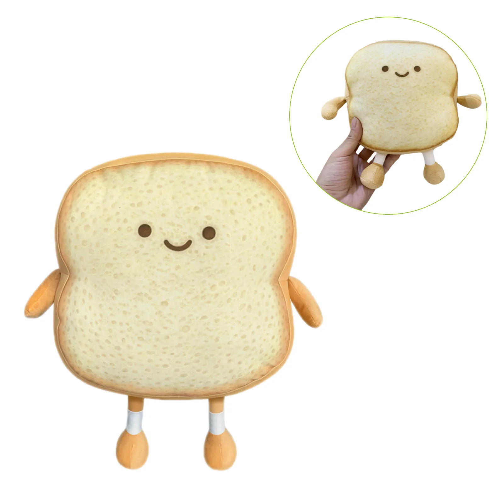 Funny Emotion Bread Plush Toy Food Simulation Sliced Pillow Shoulder Bag Kids Doll Toys | Игрушки и хобби