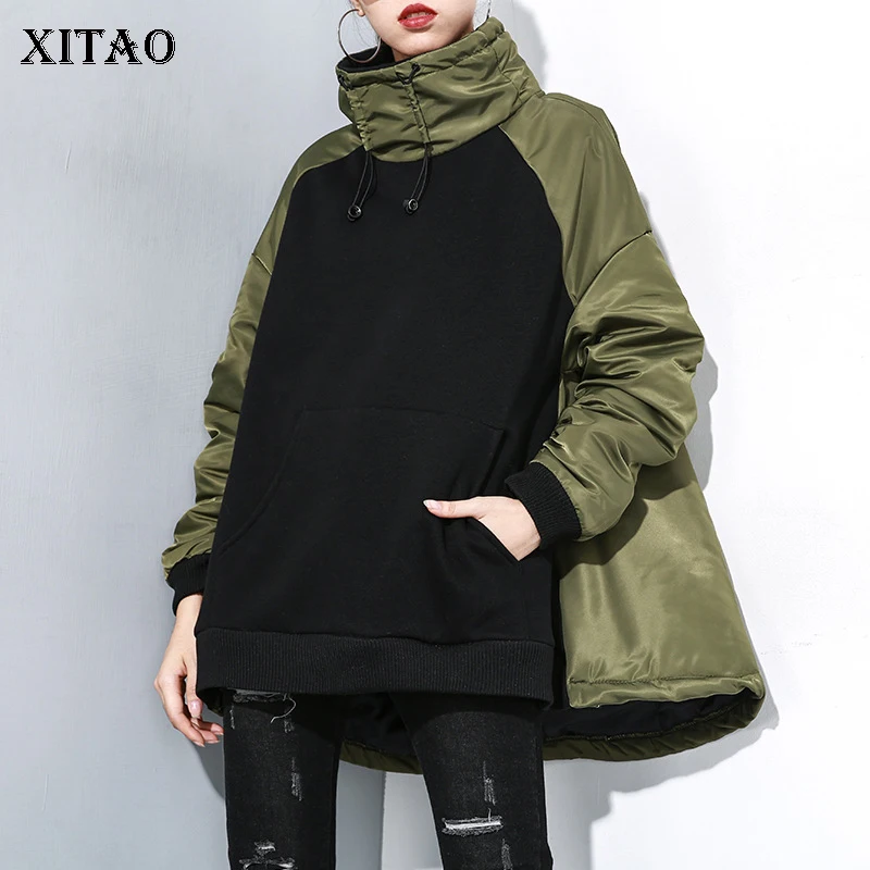 XITAO/трендовая Женская парка с высоким воротником индивидуальная стеганая