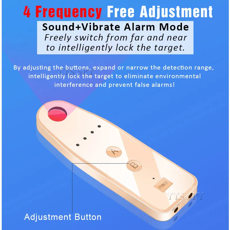 mini 3nd generation anti spy camera detector mirror metal rf signal travel finder anti thief for gsm gps bug wireless hidden cam free global shipping