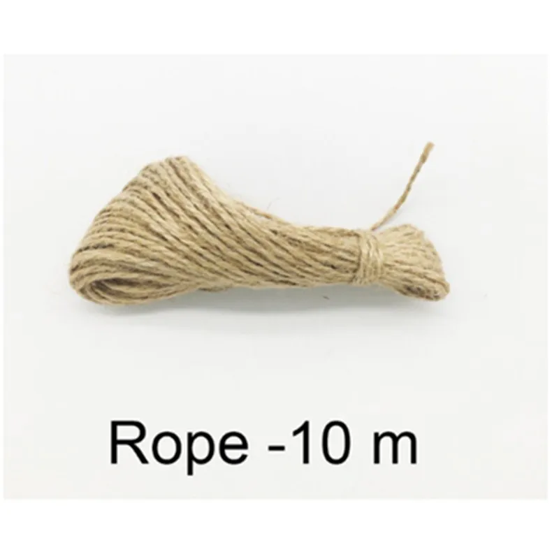 Rope-10meters 100 шт упаковочные этикетки DIY крафт-бирки коричневые/черные/белые крафт-бумажные бирки для упаковки подарков бирки для украшения свадебного подарка - Цвет: Rope-10meters