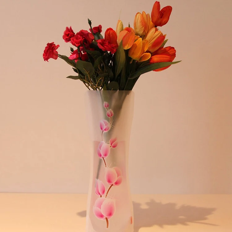 Новая небьющаяся Складная многоразовая пластиковая ваза для цветов|Вазы| |