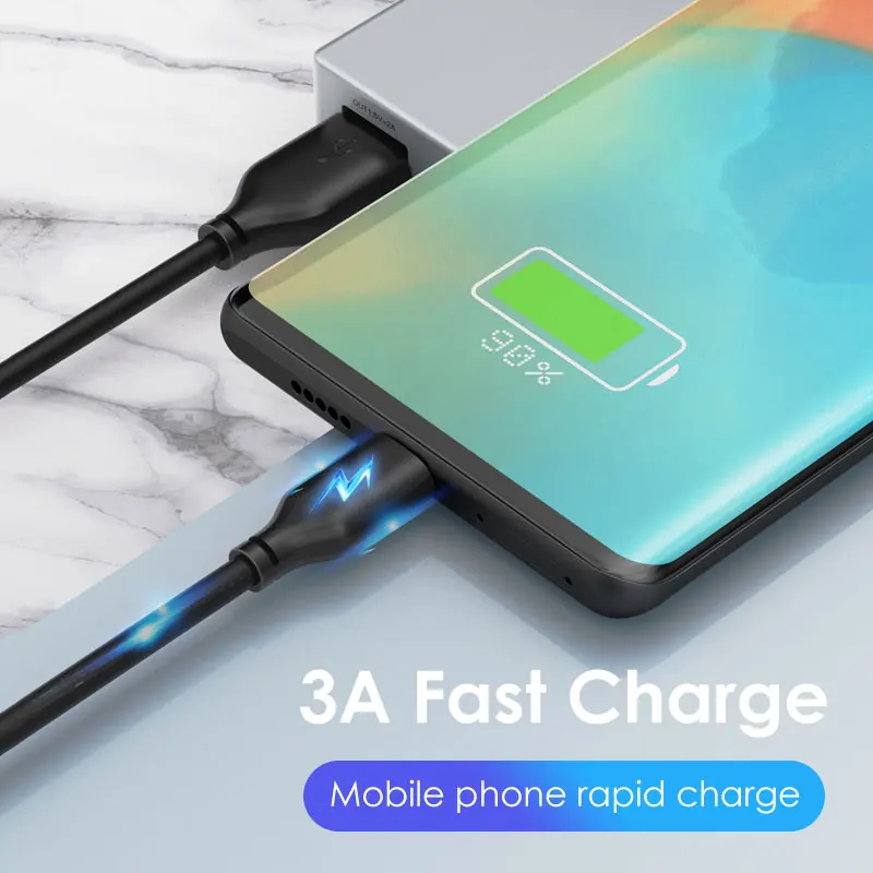 Кабель USB Type C/USB A Cabletime для быстрой зарядки 2.4A|Кабели мобильных телефонов| |
