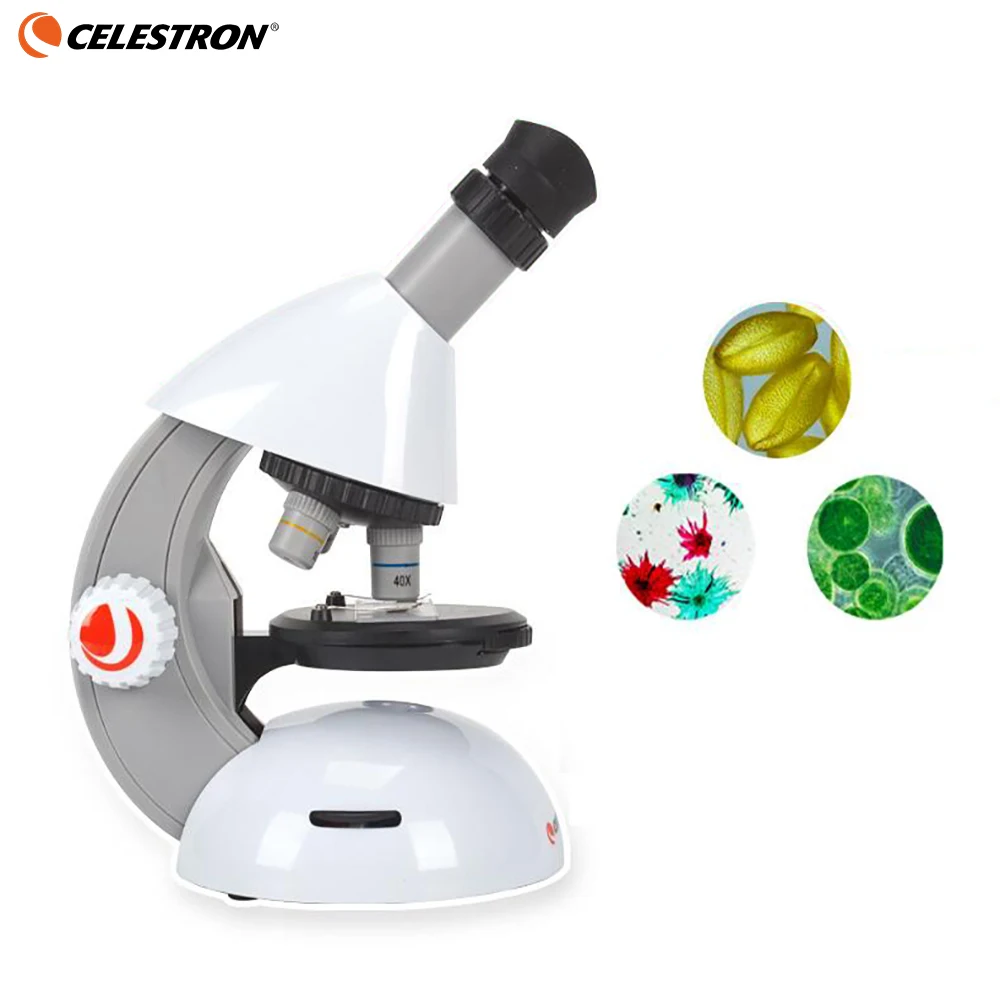 Universal Microscope Lab 40-640X Home School Science Educational Toy Gift Biological Microscope for Beginners/Students