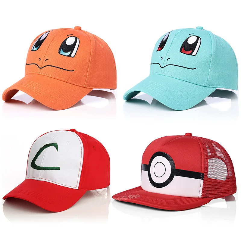 Головные уборы POKEMON Pocket Monsters вышитая Кепка Pokemon Elf сетчатая шапка с монстром из