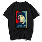 Футболка Rapper Eminem для мужчин и женщин, летняя Модная хлопковая футболка, детские топы в стиле хип-хоп, футболка в стиле рок-группы Rap, Мужская футболка