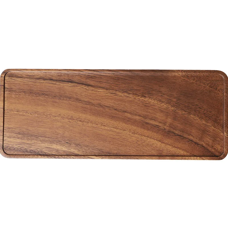 

Gum arabic rectangular wooden tea set food tray exquisite fruit tea tray service table plate snack food hotel family service tra