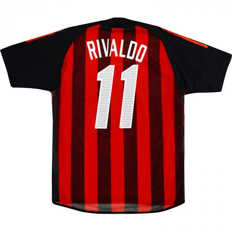 

2002-03 Shevchenko Rivaldo Rivaldo Vintage Jersey Home Short Sleeve Custom Top Retro Soccer Jerseys