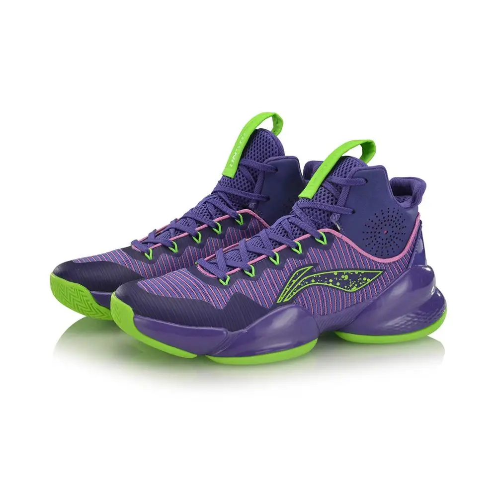 Li-Ning/Мужская Профессиональная баскетбольная обувь POWER V, удобная спортивная обувь с подкладкой, кроссовки ABAP025 XYL235
