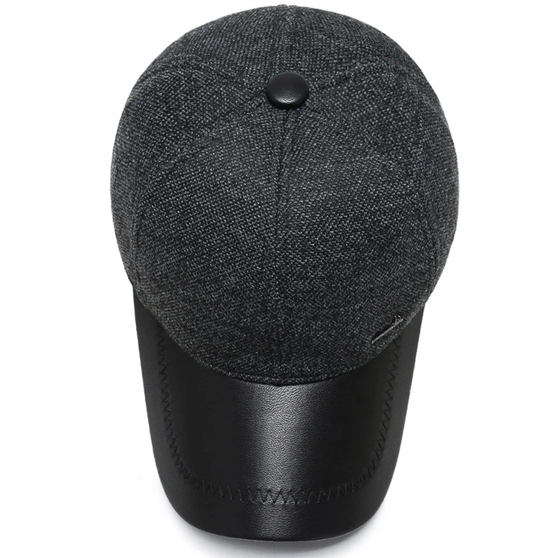 Новая зимняя мужская бейсболка классические снепбеки шапка для папы теплая