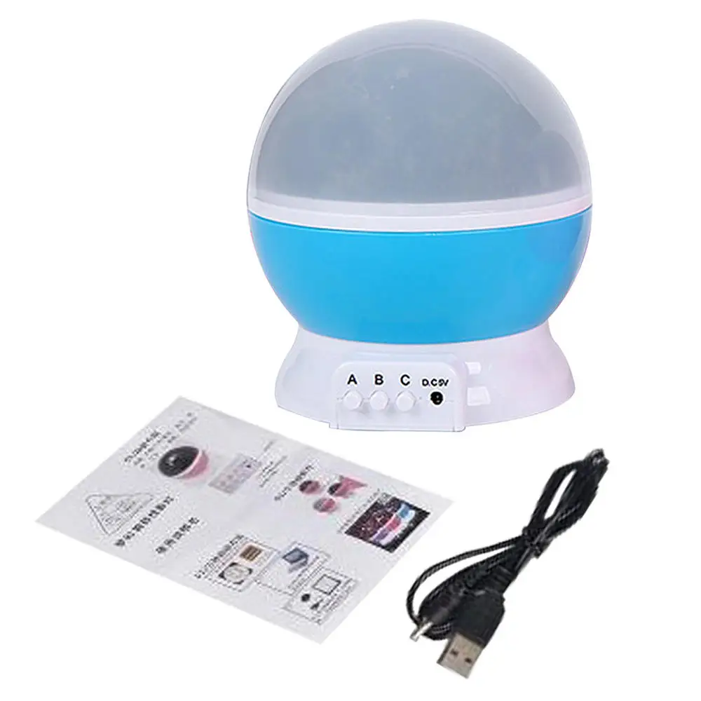 Светодиодный ночник со звездами звездным небом проектор лунная лампа с
