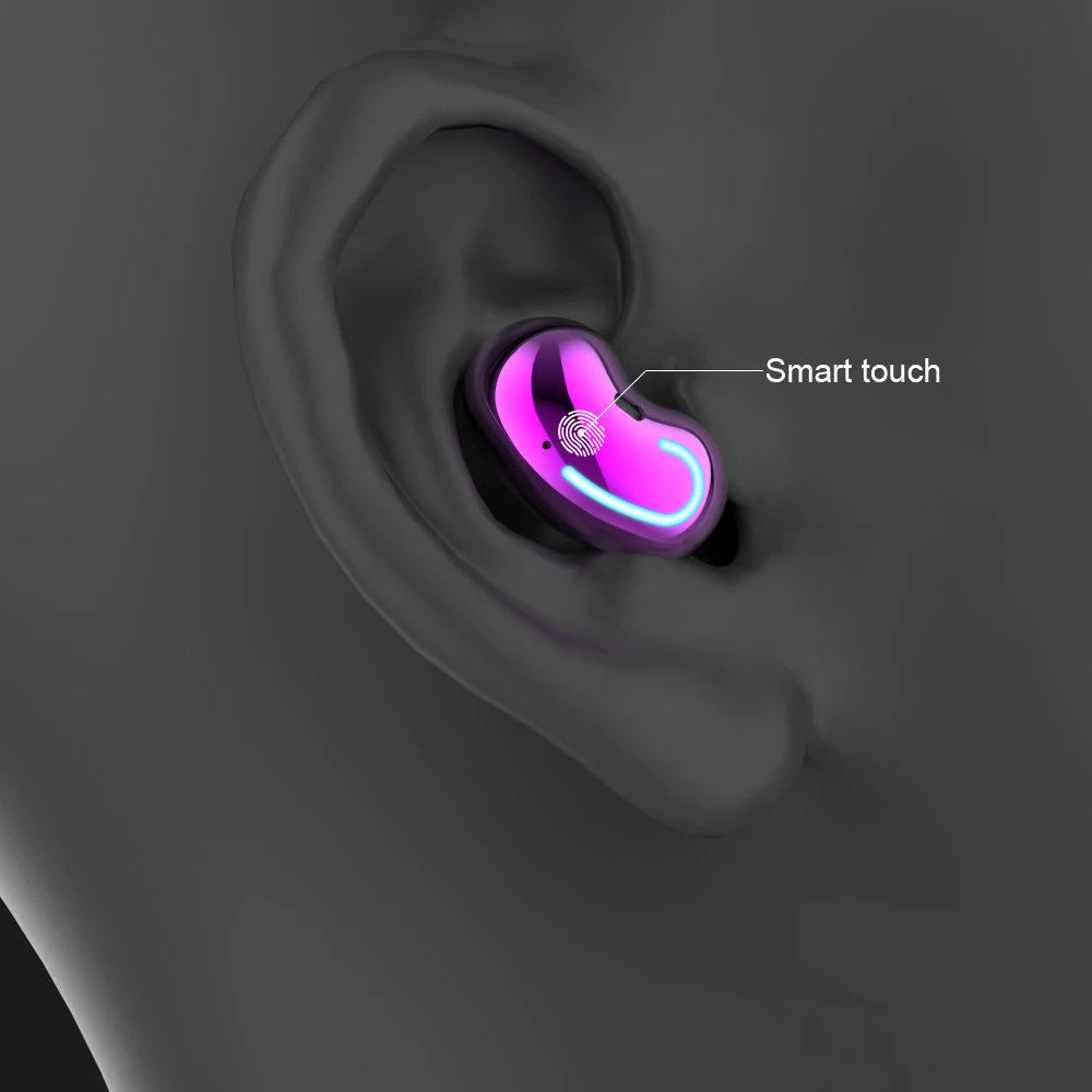wireless earphones bluetooth earbuds led display headphones gaming headset sports earplugs hifi earpiece for samsung cellphone free global shipping