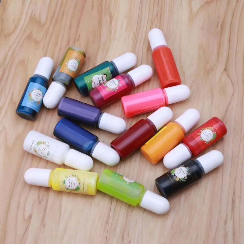 

95AB 15 Colors Epoxy Pigment Translucent Liquid Resin Colorant Epoxy Resin Dye Mix Color Liquid Dye Resin Jewelry Making
