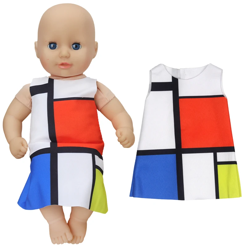 40cm Baby Doll Dress Summer Blue Gown 17 Inch Reborn Clothes Silicone Toys Wears | Игрушки и хобби