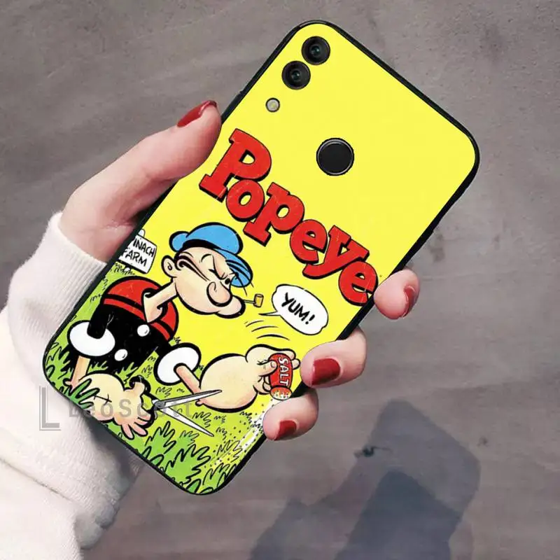 

Cartoon illustration po pe ye spinach Phone Case For Huawei Enjoy 7 7s 8 8e 9 9e 10 plus P8lite 2017 Honor 5a view9 play 3e
