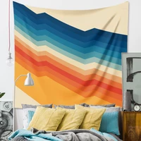 nordic rainbow sun tapestry wall hanging bohemian moon phase tapestries beach mat blanket yoga mat home decor bedroom art carpet