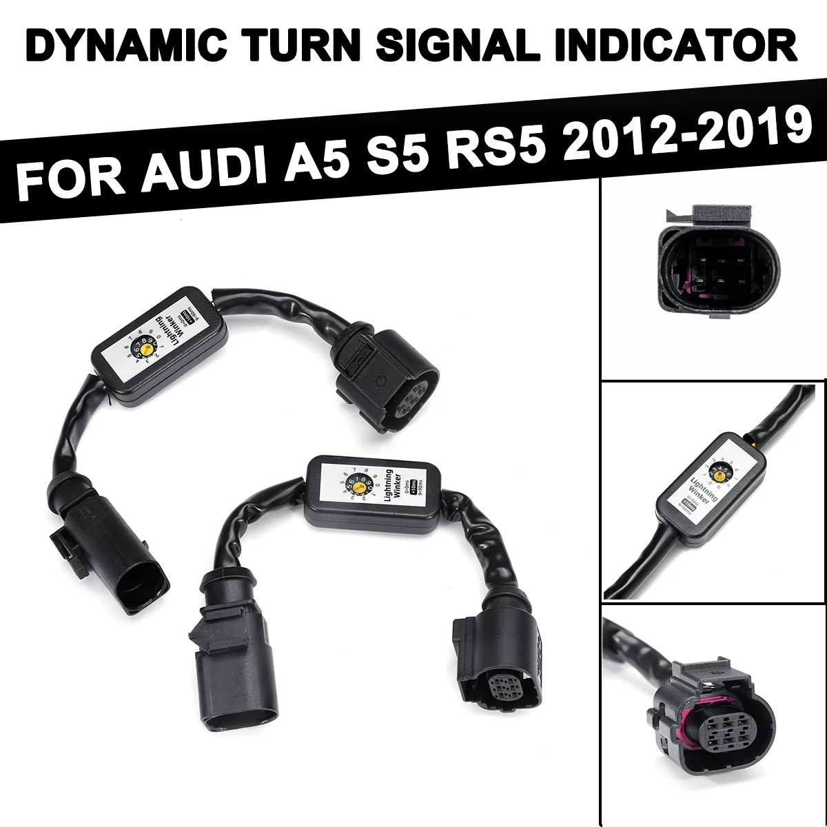 

2 шт., светодиодный Динамический указатель поворота для AUDI A5 S5 RS5 2012-2019