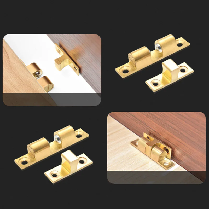 4 комплекта 40 47 60 67 мм медные дверные ворота для офиса замок с пряжкой защелка