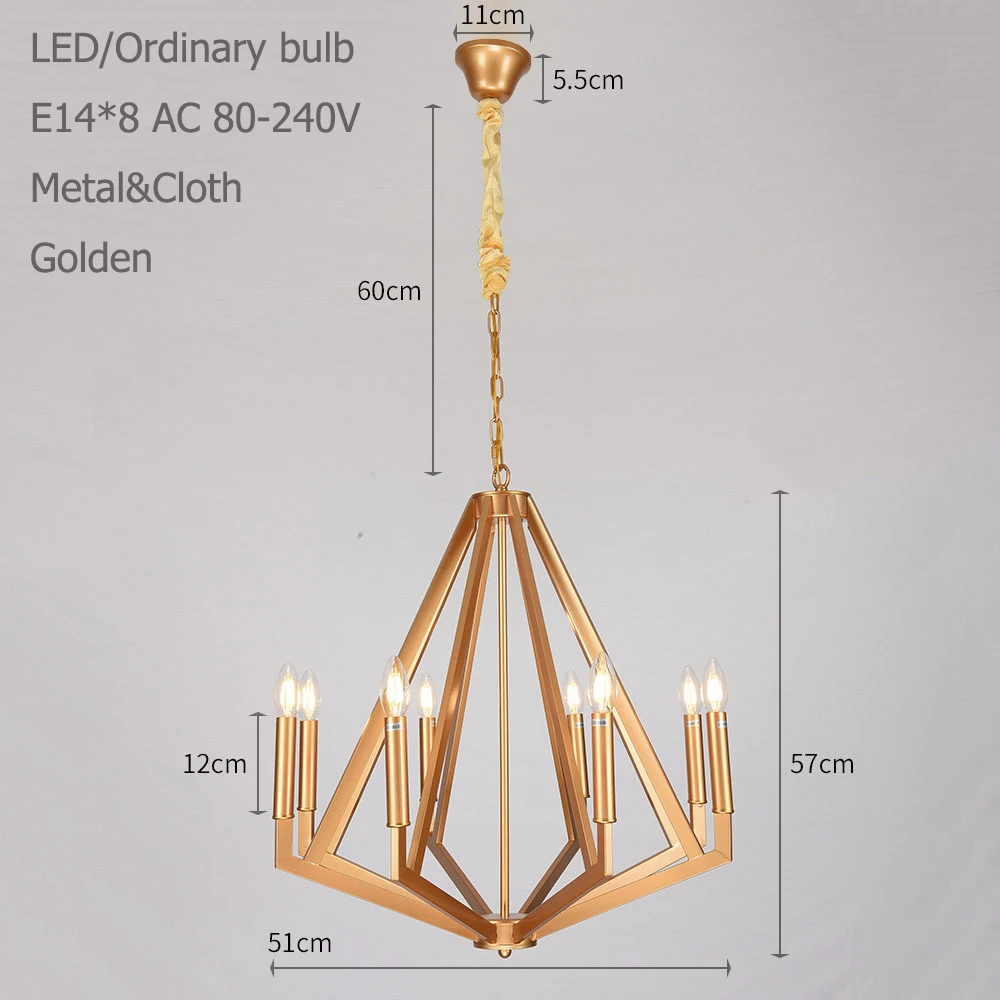 Современный подвесной светильник в скандинавском стиле со стразами потолочный