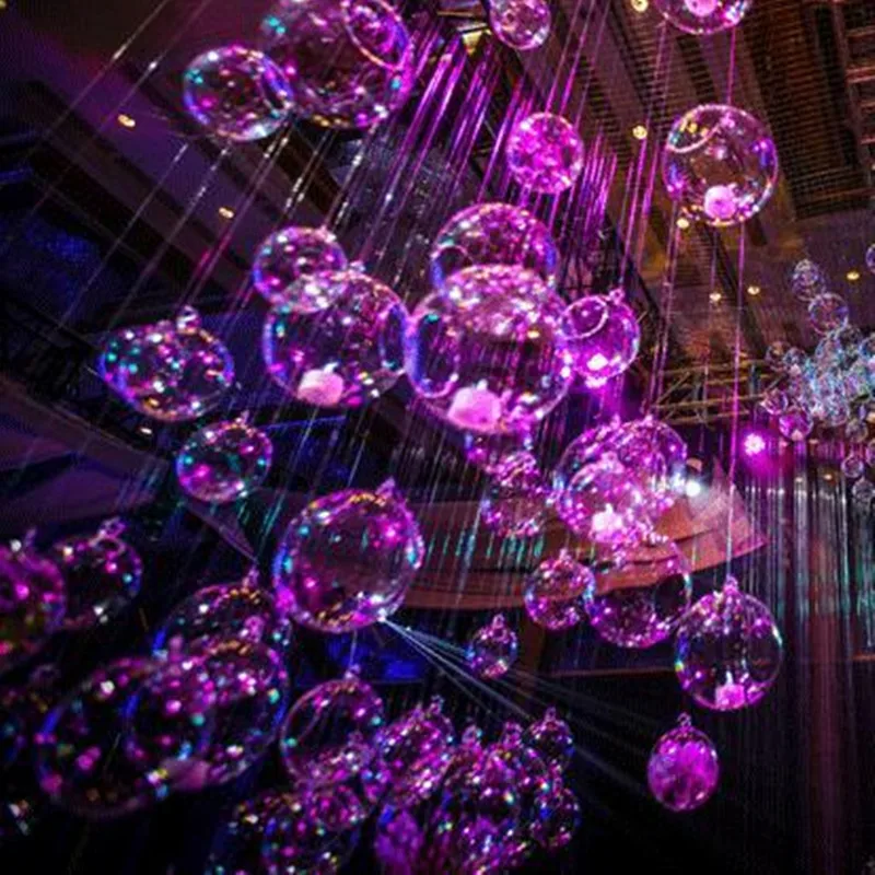 

New 10CM Transparent Acrylic ball wedding party layout decorations road lead arch flore hanging ornaments part home decor
