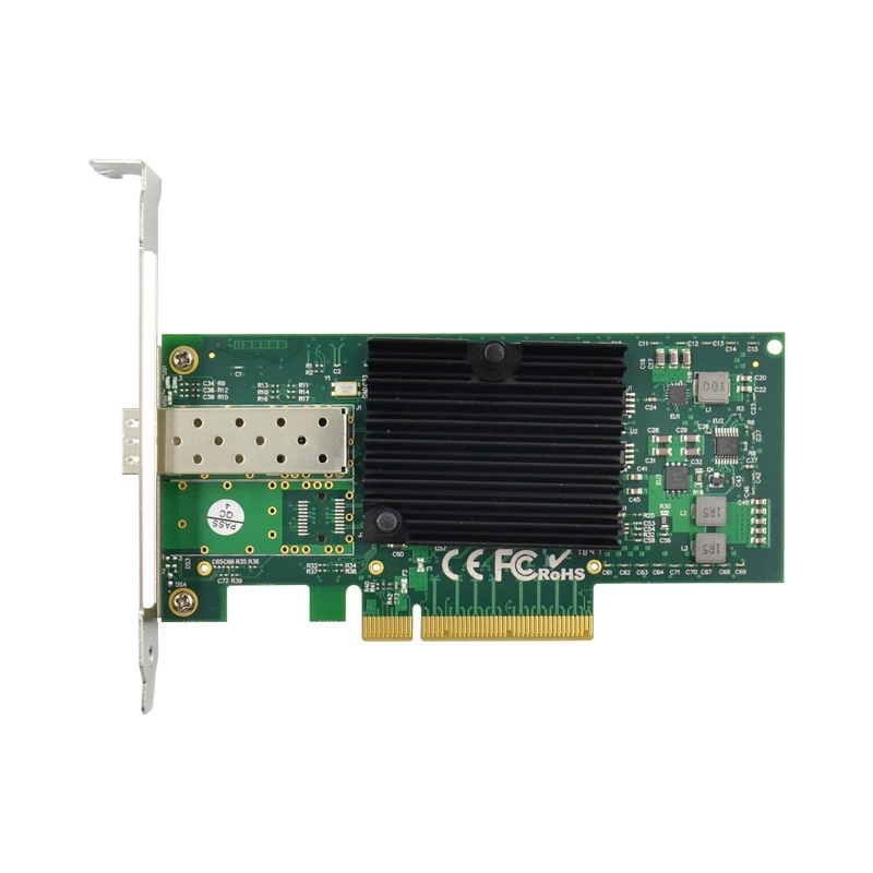 

PCI-E X8 Ethernet Network Card 10 Gigabit Fiber Server Adapter X520 10GbE Single SFP+Fiber LC for 82599EN Chip