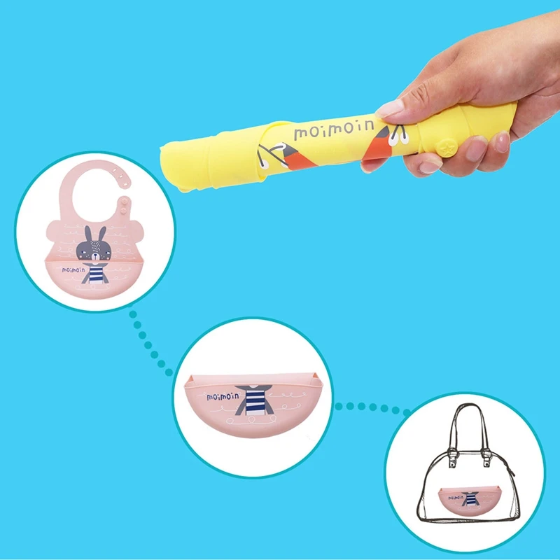 Детские мягкие силиконовые нагрудники с мультяшным животным рисунком Детский