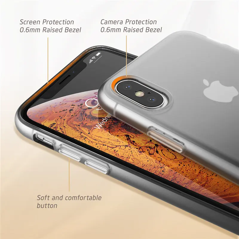 For iPhone X Xs Case 5.8" i-Blason OMG Series Slim Liquid Soft Rubber Protective Silicone XS (2018) / (2017) |