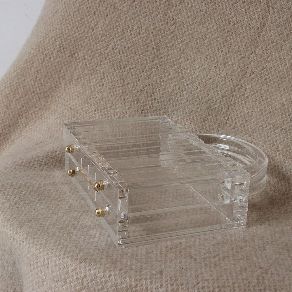 Новая Супермодная Сумочка брендовые модные женские сумки прозрачные акриловые