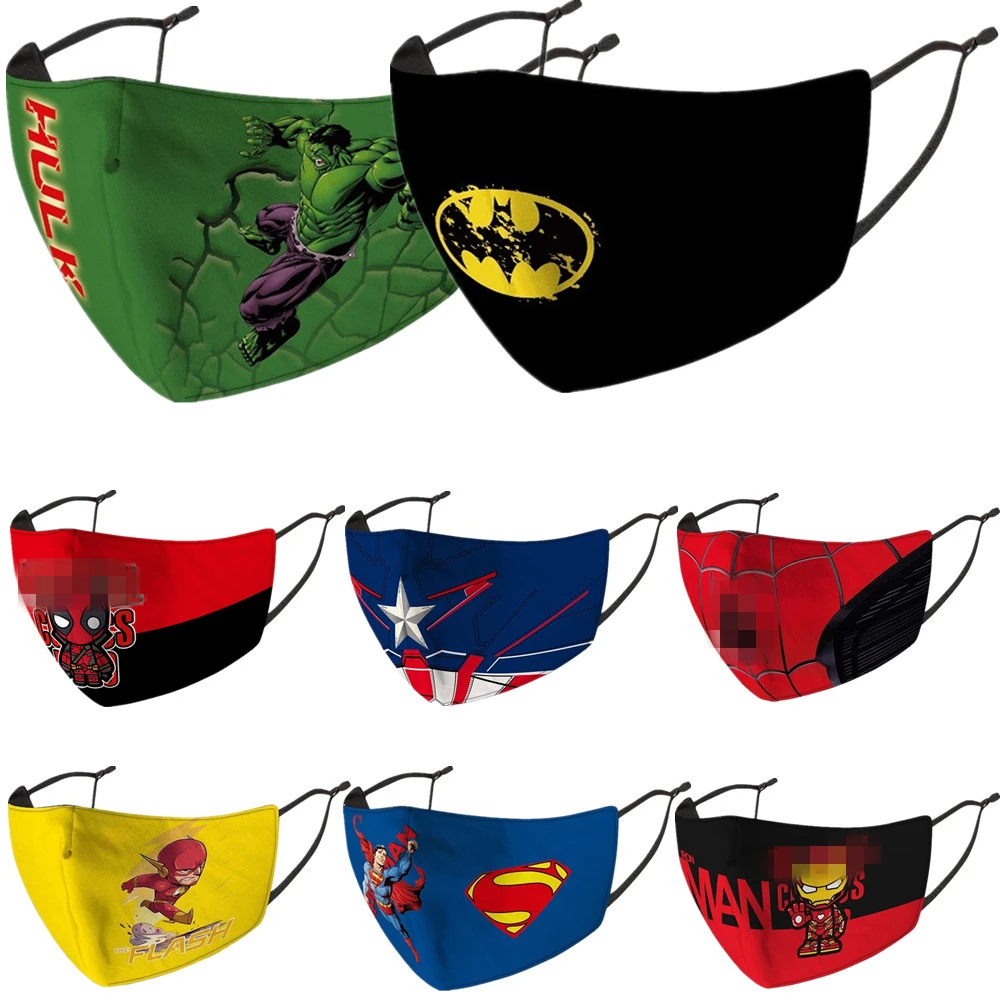 Детская Пылезащитная моющаяся маска для лица супергероев Брюса Уэйна Кларка
