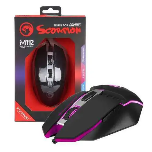 

Marvo Scorpion M112 Programmable Optical PC Gaming Mouse | 4000 DPI | ERGONOMIC