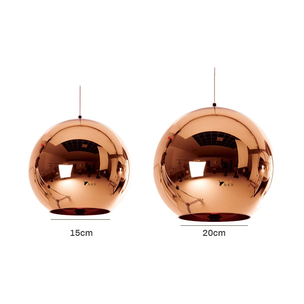 Современный подвесной светильник стеклянный шар кухонная лампа Золотой